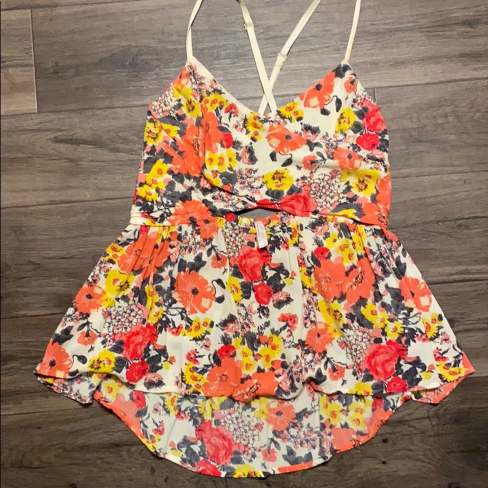 Free People Floral Top